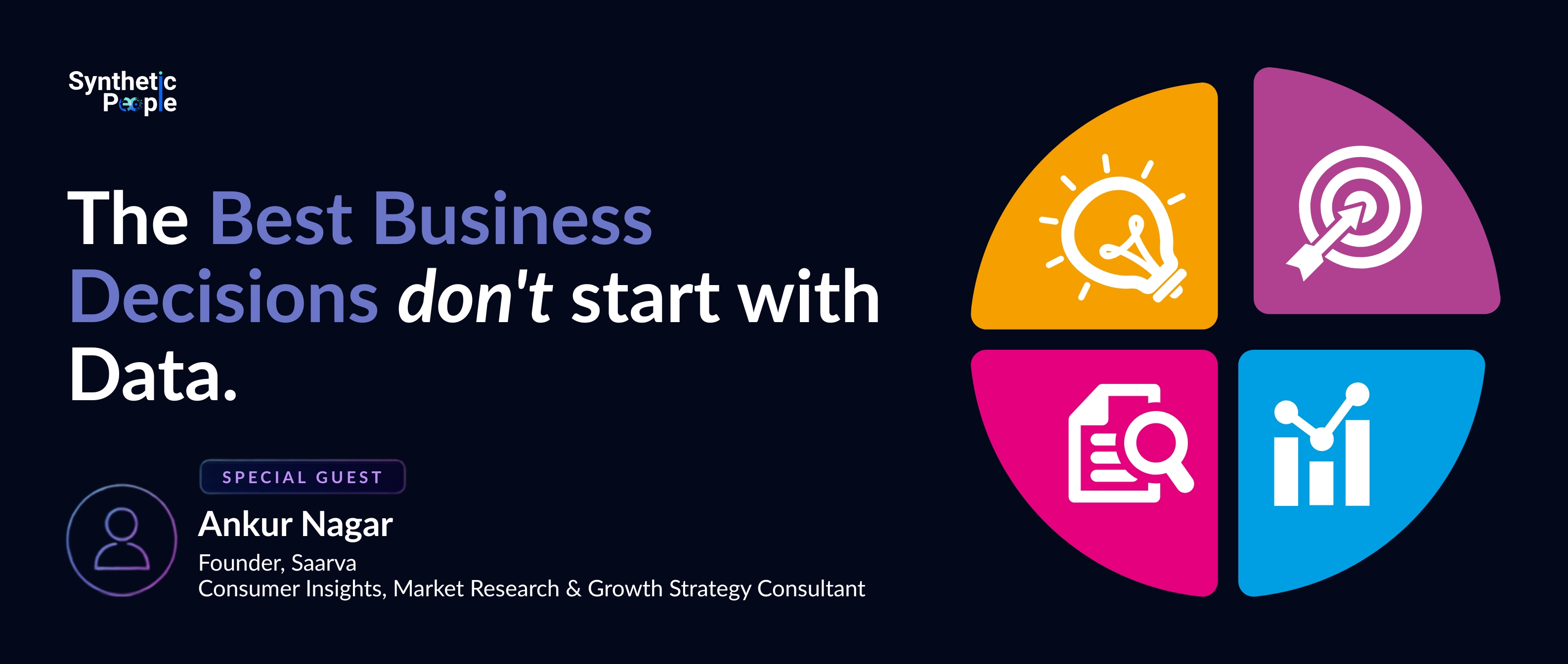 The Best Business Decisions Don't Start with Data. They Start with the Right Questions. — Ankur Nagar
